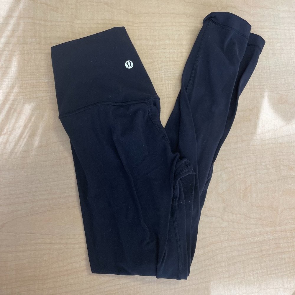 lululemon black align 25" 7/8 length